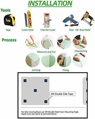 Panneaux acoustiques en polyester à 100% pour l'isolation acoustique et la décoration des animaux de compagnie dans divers styles