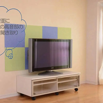 Panneau acoustique à isolation acoustique en mousse PET ignifuge avec épaisseur OEM pour studio