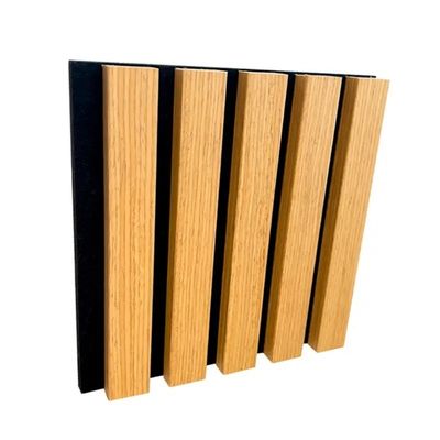 Panneau acoustique en bois à grille 100% fibre de polyester pour une réduction efficace du bruit