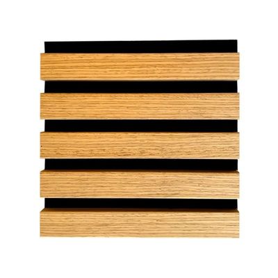 Panneau acoustique en bois à grille 100% fibre de polyester pour une réduction efficace du bruit