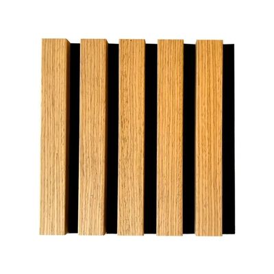 Panneau acoustique en bois à grille 100% fibre de polyester pour une réduction efficace du bruit