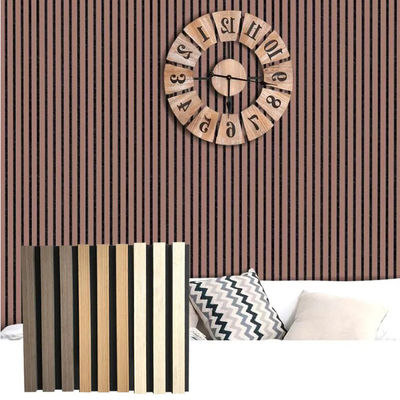 Panneau acoustique en bois à grille 100% fibre de polyester pour une réduction efficace du bruit