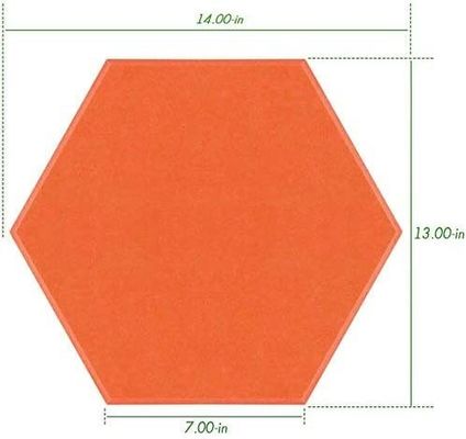 Panneau acoustique en laine de bois hexagonal insonorisé pour l'absorption du son à haute fréquence