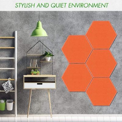 Panneau acoustique en laine de bois hexagonal insonorisé pour l'absorption du son à haute fréquence
