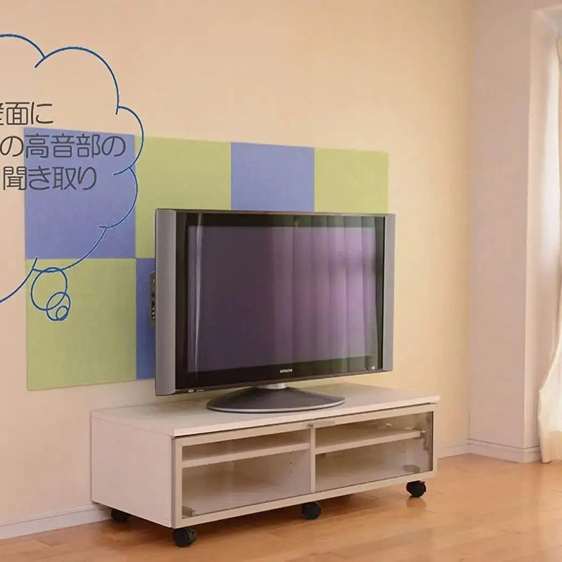Panneau acoustique à isolation acoustique en mousse PET ignifuge avec épaisseur OEM pour studio