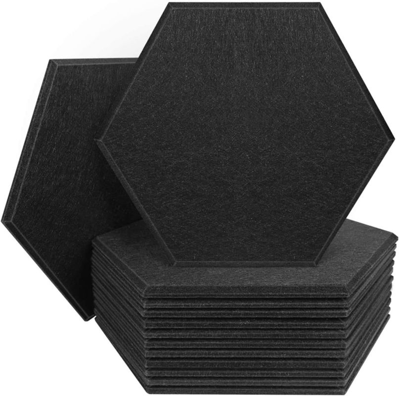 Panneau d'absorption sonore hexagonale en fibre de polyester 3D ignifuge pour bureau