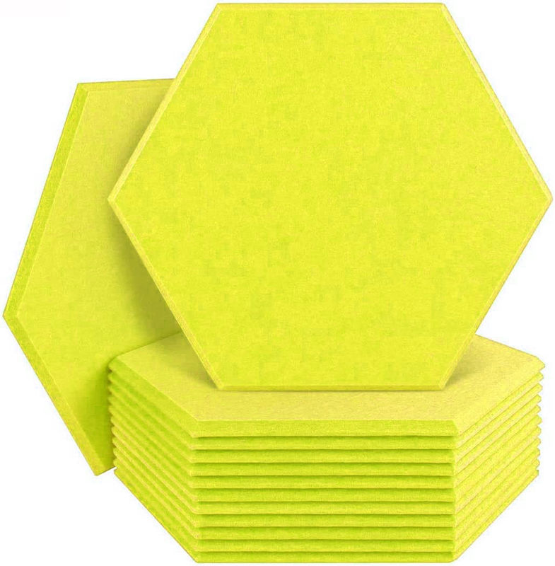 Panneau acoustique en laine de bois hexagonal insonorisé pour l'absorption du son à haute fréquence